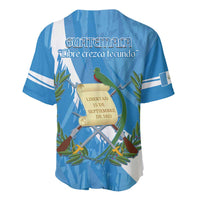 Guatemala Independence Day Baseball Jersey Coat Of Arms With Resplendent Quetzal Grunge Style - Wonder Print Shop