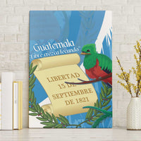 Guatemala Independence Day Canvas Wall Art Coat Of Arms With Resplendent Quetzal Grunge Style - Wonder Print Shop