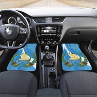 Guatemala Independence Day Car Mats Coat Of Arms With Resplendent Quetzal Grunge Style - Wonder Print Shop