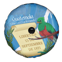 Guatemala Independence Day Spare Tire Cover Coat Of Arms With Resplendent Quetzal Grunge Style - Wonder Print Shop