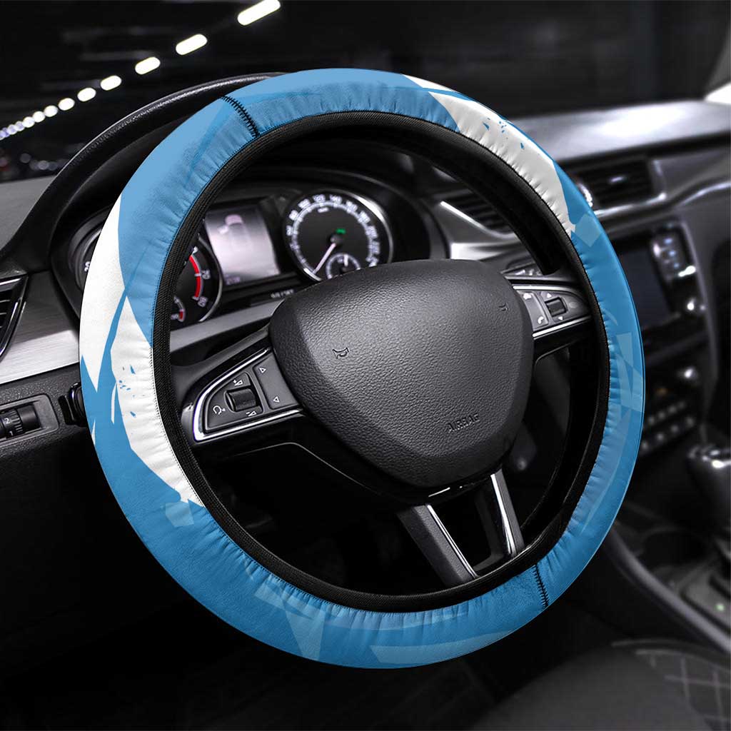 Guatemala Independence Day Steering Wheel Cover Coat Of Arms With Resplendent Quetzal Grunge Style - Wonder Print Shop
