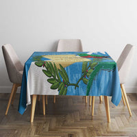 Guatemala Independence Day Tablecloth Coat Of Arms With Resplendent Quetzal Grunge Style - Wonder Print Shop
