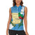 Guatemala Independence Day Women Sleeveless Polo Shirt Coat Of Arms With Resplendent Quetzal Grunge Style - Wonder Print Shop