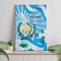 Guatemala Independence Day Canvas Wall Art Since 1821 Coat Of Arms With Tikal - Wonder Print Shop