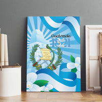 Guatemala Independence Day Canvas Wall Art Since 1821 Coat Of Arms With Tikal - Wonder Print Shop