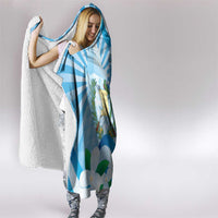 Guatemala Independence Day Hooded Blanket Since 1821 Coat Of Arms With Tikal