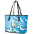 Guatemala Independence Day Leather Tote Bag Since 1821 Coat Of Arms With Tikal - Wonder Print Shop