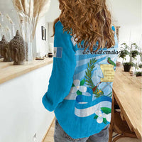 Guatemala Independence Day Women Casual Shirt Since 1821 Coat Of Arms With Tikal - Wonder Print Shop