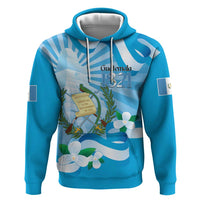 Guatemala Independence Day Zip Hoodie Since 1821 Coat Of Arms With Tikal - Wonder Print Shop