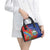 Personalized Costa Rica Independence Day Shoulder Handbag Scarlet Macaw Parrot With Coat Of Arms