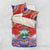 Personalized Costa Rica Independence Day Bedding Set Guaria Morada With Folk Pattern - Wonder Print Shop