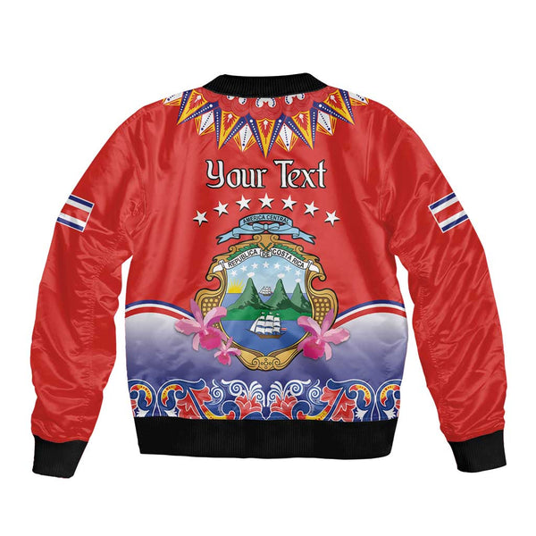 Personalized Costa Rica Independence Day Bomber Jacket Guaria Morada ...
