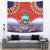 Personalized Costa Rica Independence Day Tapestry Guaria Morada With Folk Pattern - Wonder Print Shop