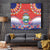 Personalized Costa Rica Independence Day Tapestry Guaria Morada With Folk Pattern - Wonder Print Shop