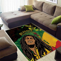 Legend Bob Buffalo Soldier Area Rug American Heroes Reggae Style - Wonder Print Shop