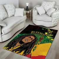 Legend Bob Buffalo Soldier Area Rug American Heroes Reggae Style - Wonder Print Shop