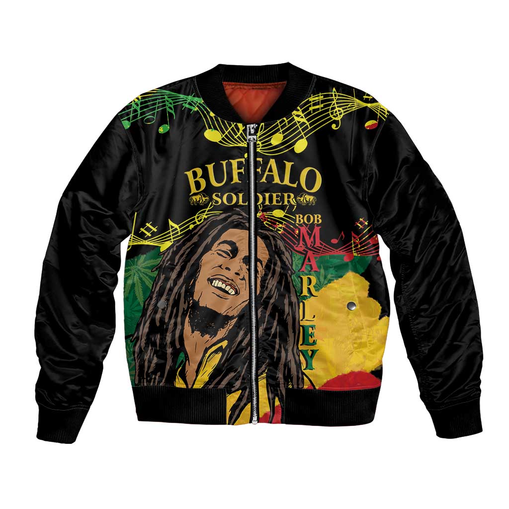 Legend Bob Buffalo Soldier Bomber Jacket American Heroes Reggae Style - Wonder Print Shop