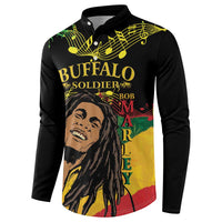 Legend Bob Buffalo Soldier Button Sweatshirt American Heroes Reggae Style - Wonder Print Shop