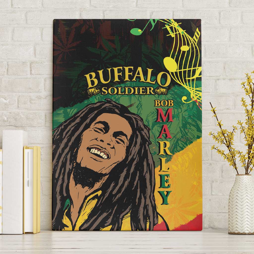 Legend Bob Buffalo Soldier Canvas Wall Art American Heroes Reggae Style - Wonder Print Shop