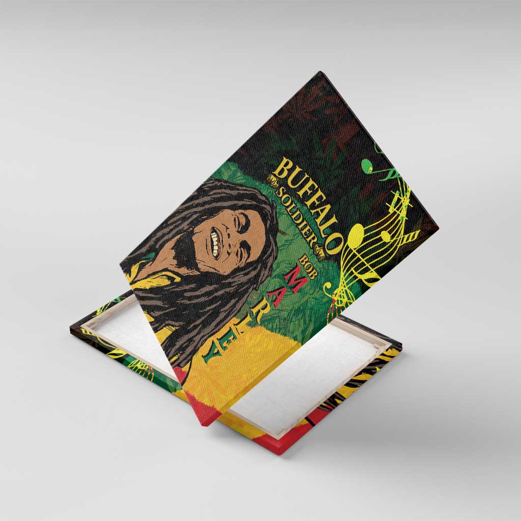 Legend Bob Buffalo Soldier Canvas Wall Art American Heroes Reggae Style - Wonder Print Shop
