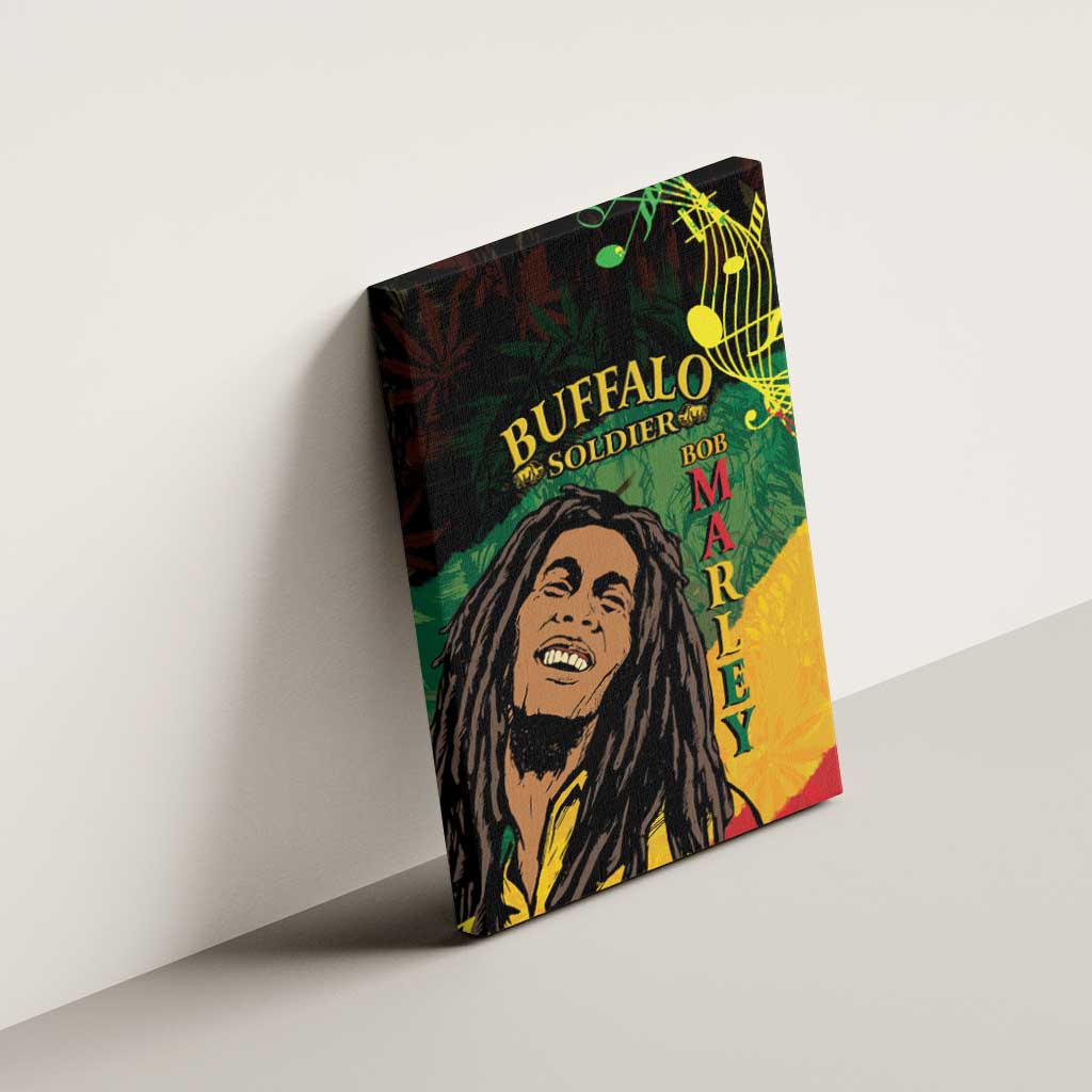 Legend Bob Buffalo Soldier Canvas Wall Art American Heroes Reggae Style - Wonder Print Shop