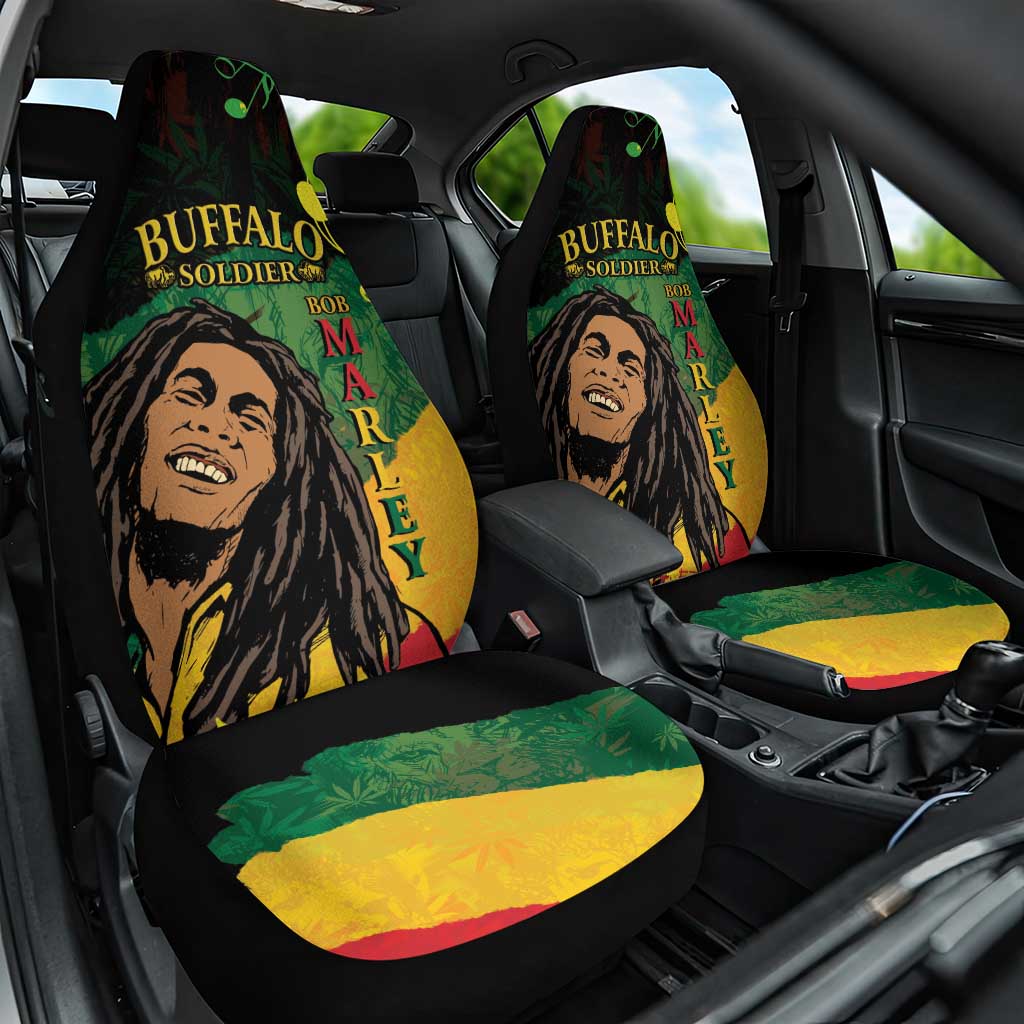 Legend Bob Buffalo Soldier Car Seat Cover American Heroes Reggae Style - Wonder Print Shop