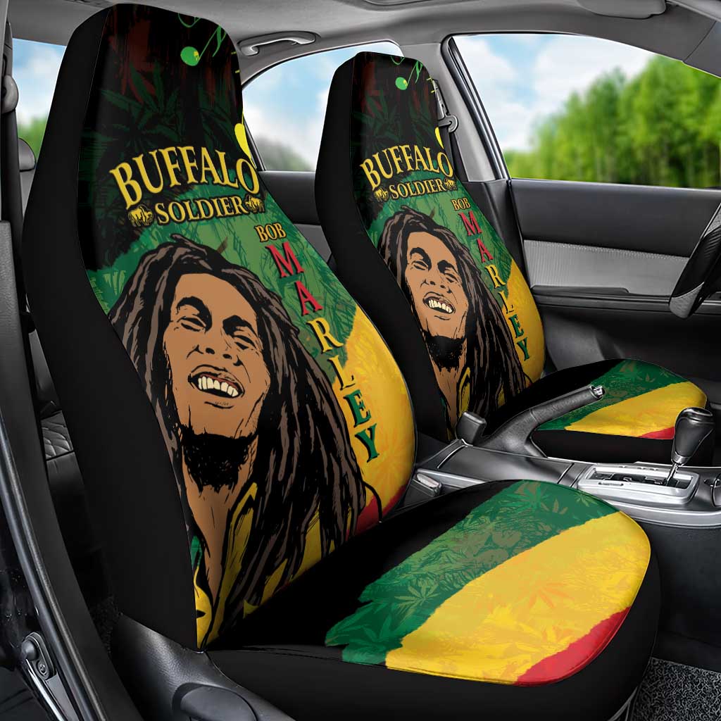 Legend Bob Buffalo Soldier Car Seat Cover American Heroes Reggae Style - Wonder Print Shop