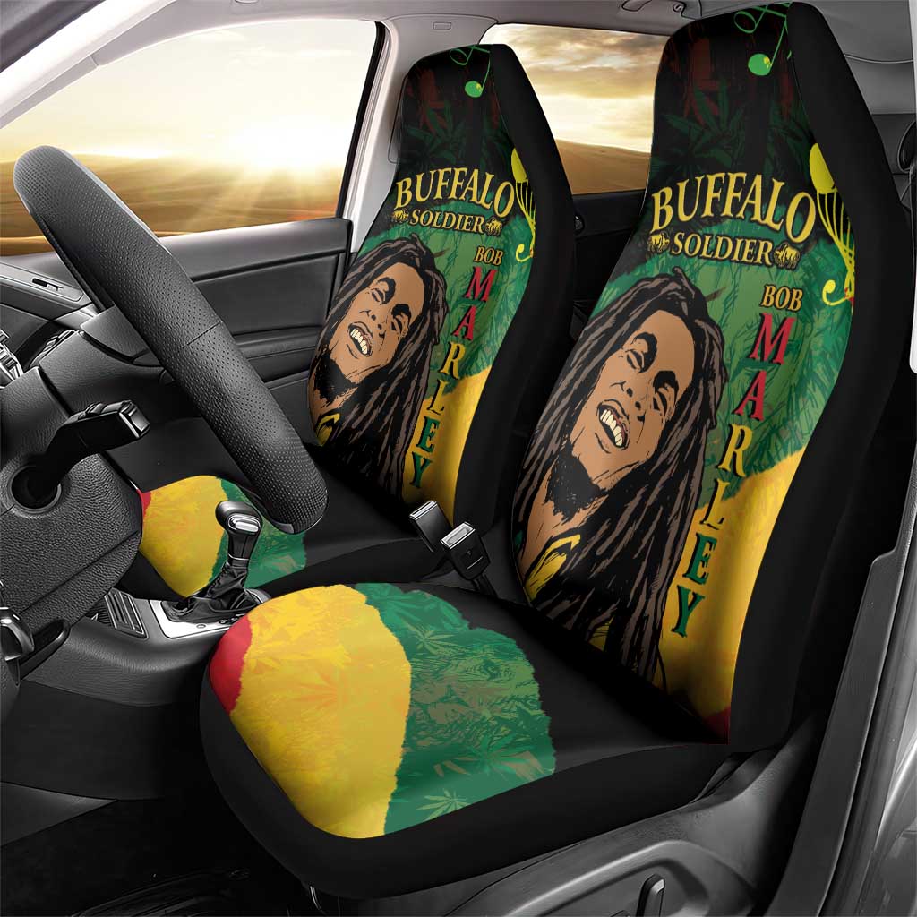 Legend Bob Buffalo Soldier Car Seat Cover American Heroes Reggae Style - Wonder Print Shop