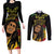 Legend Bob Buffalo Soldier Couples Matching Long Sleeve Bodycon Dress and Long Sleeve Button Shirt American Heroes Reggae Style - Wonder Print Shop