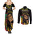 Legend Bob Buffalo Soldier Couples Matching Summer Maxi Dress and Long Sleeve Button Shirt American Heroes Reggae Style - Wonder Print Shop