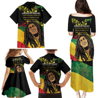 Legend Bob Buffalo Soldier Family Matching Puletasi and Hawaiian Shirt American Heroes Reggae Style - Wonder Print Shop