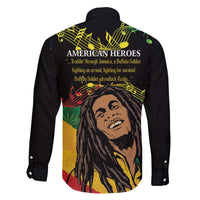 Legend Bob Buffalo Soldier Family Matching Puletasi and Hawaiian Shirt American Heroes Reggae Style - Wonder Print Shop