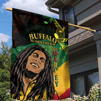 Legend Bob Buffalo Soldier Garden Flag American Heroes Reggae Style - Wonder Print Shop