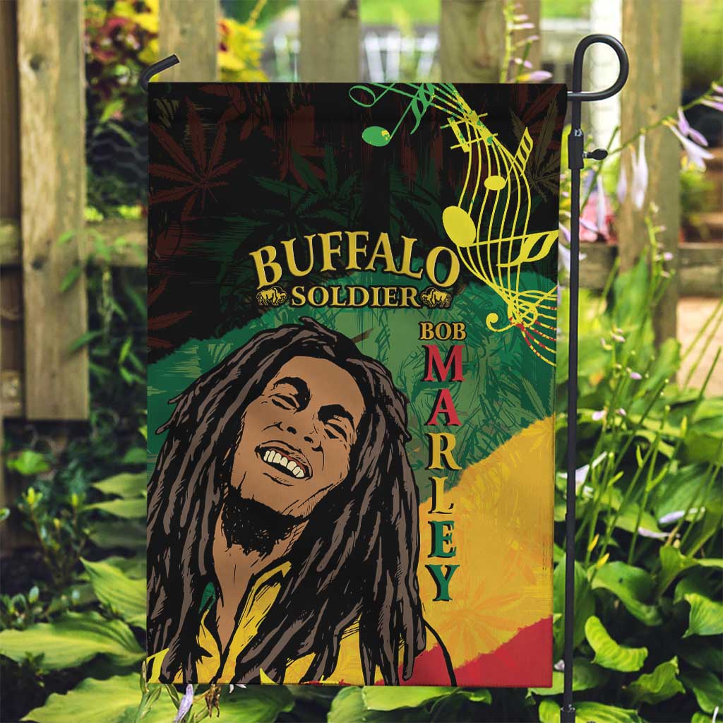 Legend Bob Buffalo Soldier Garden Flag American Heroes Reggae Style - Wonder Print Shop