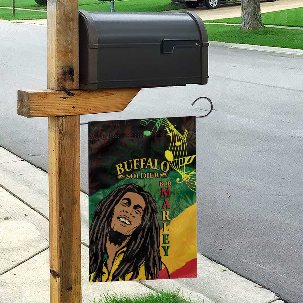 Legend Bob Buffalo Soldier Garden Flag American Heroes Reggae Style - Wonder Print Shop