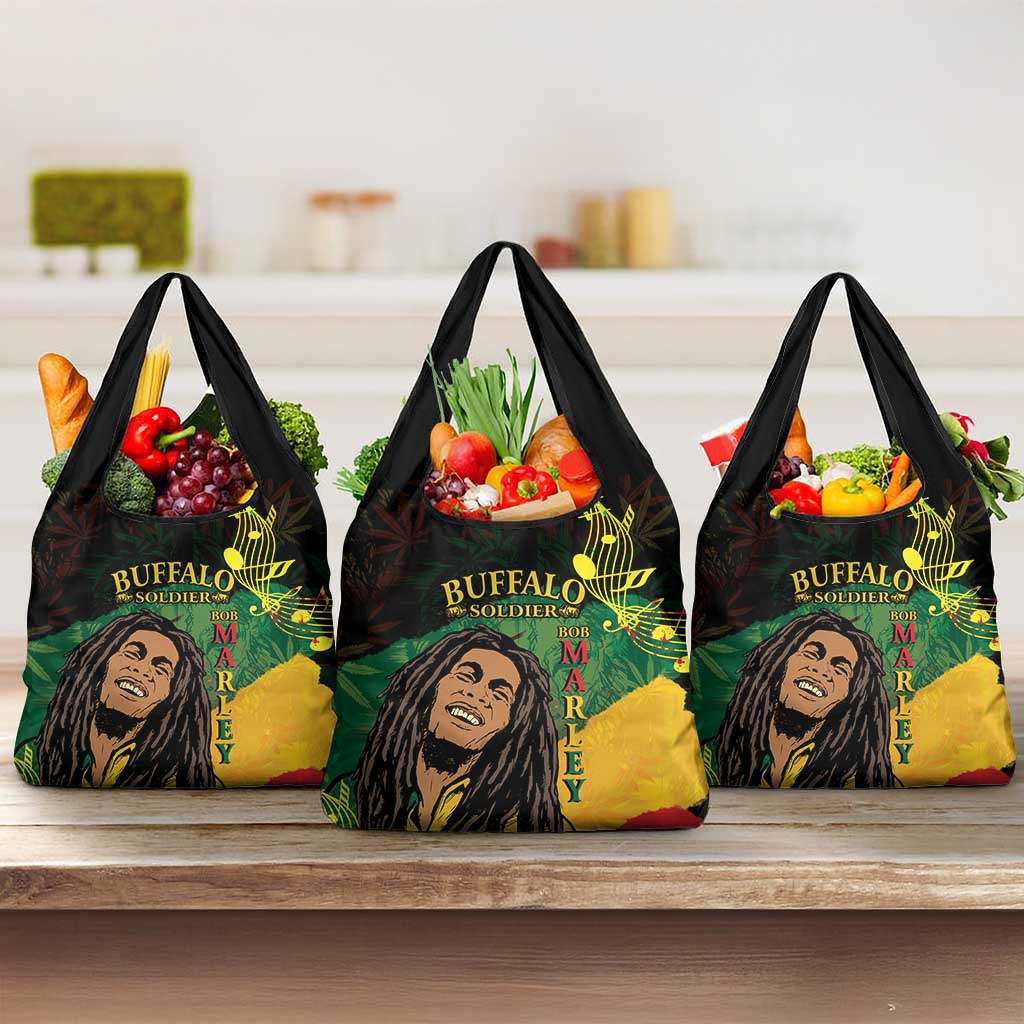 Legend Bob Buffalo Soldier Grocery Bag American Heroes Reggae Style