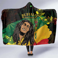 Legend Bob Buffalo Soldier Hooded Blanket American Heroes Reggae Style