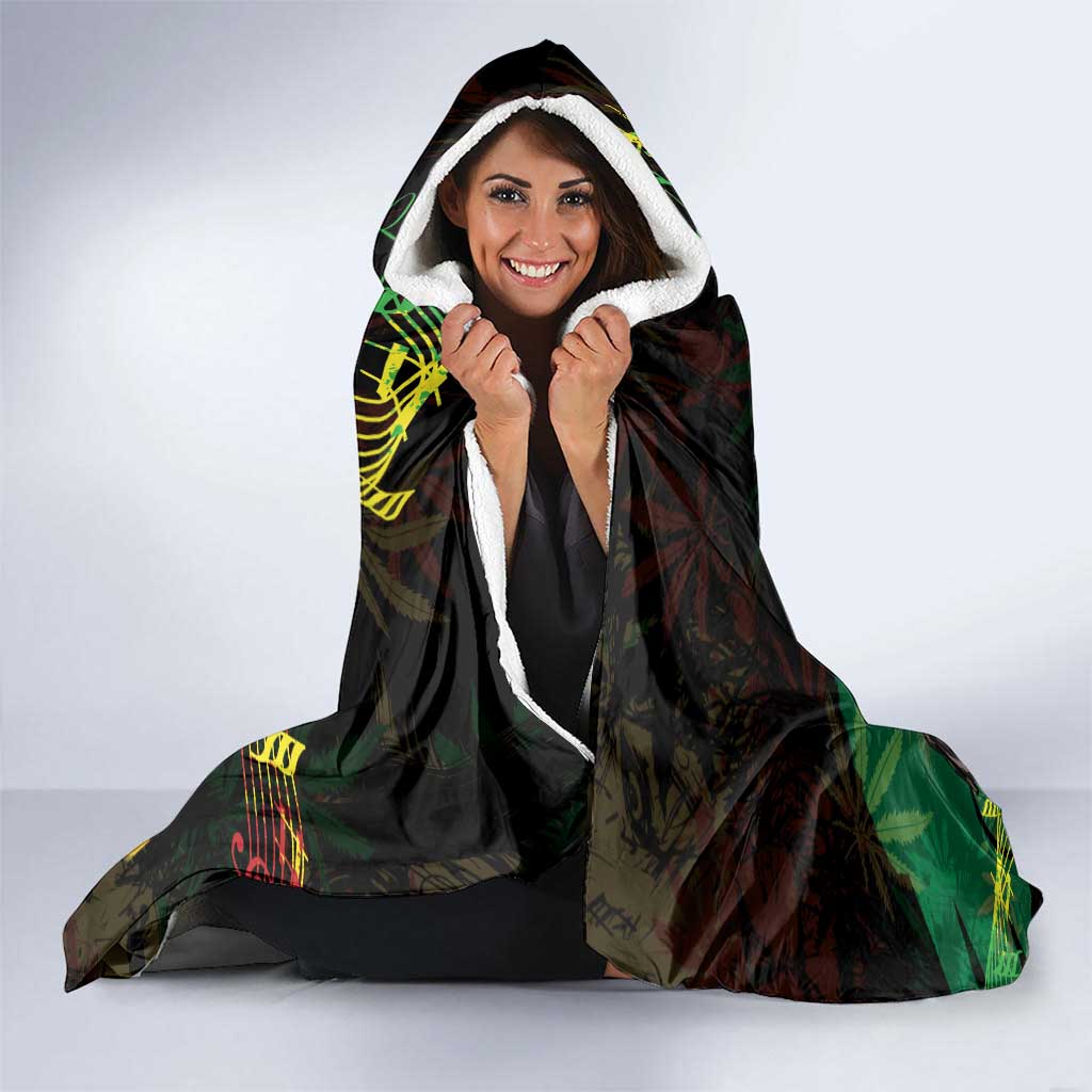 Legend Bob Buffalo Soldier Hooded Blanket American Heroes Reggae Style