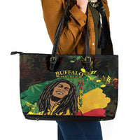 Legend Bob Buffalo Soldier Leather Tote Bag American Heroes Reggae Style - Wonder Print Shop