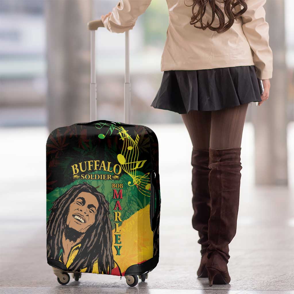 Legend Bob Buffalo Soldier Luggage Cover American Heroes Reggae Style - Wonder Print Shop