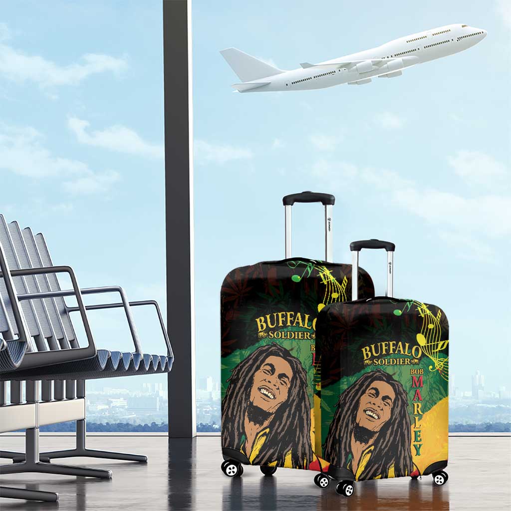 Legend Bob Buffalo Soldier Luggage Cover American Heroes Reggae Style - Wonder Print Shop