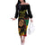 Legend Bob Buffalo Soldier Off The Shoulder Long Sleeve Dress American Heroes Reggae Style - Wonder Print Shop