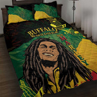 Legend Bob Buffalo Soldier Quilt Bed Set American Heroes Reggae Style - Wonder Print Shop