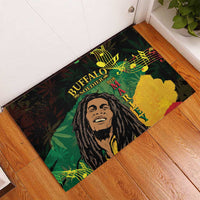 Legend Bob Buffalo Soldier Rubber Doormat American Heroes Reggae Style - Wonder Print Shop