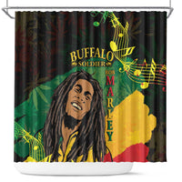 Legend Bob Buffalo Soldier Shower Curtain American Heroes Reggae Style
