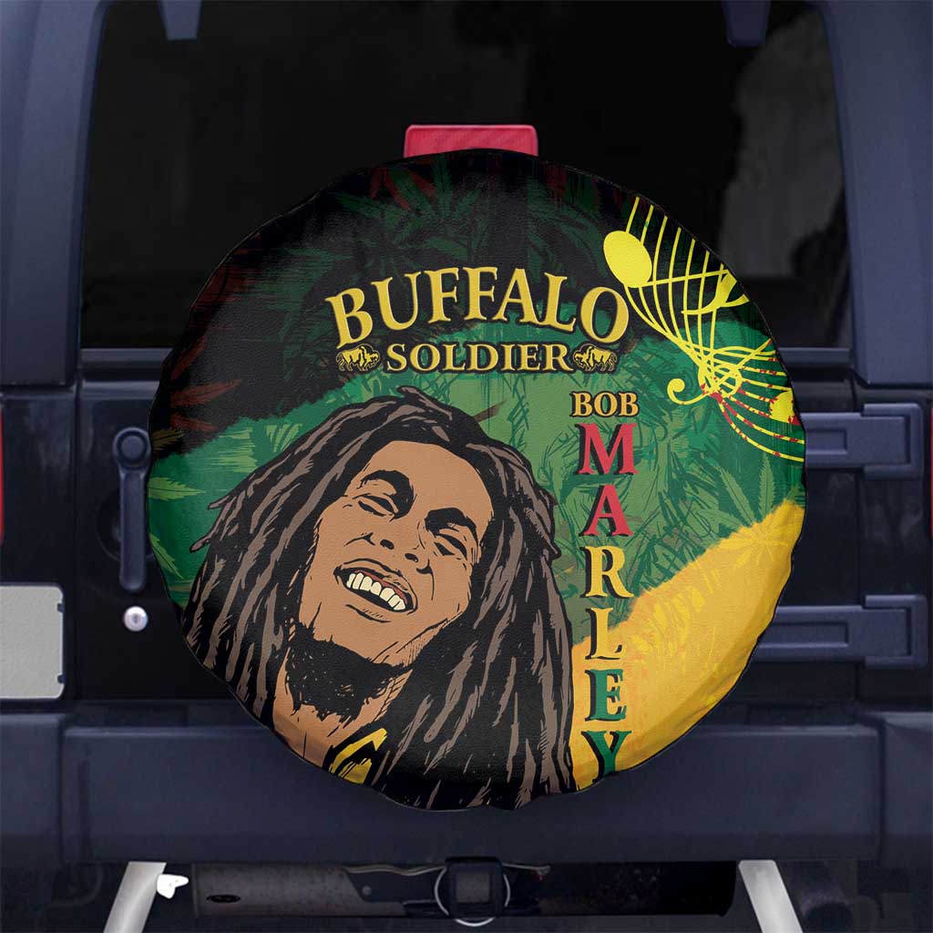 Legend Bob Buffalo Soldier Spare Tire Cover American Heroes Reggae Style - Wonder Print Shop