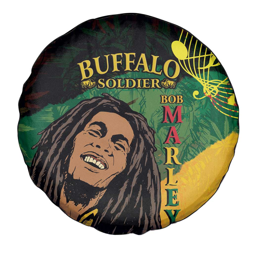 Legend Bob Buffalo Soldier Spare Tire Cover American Heroes Reggae Style - Wonder Print Shop