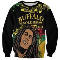 Legend Bob Buffalo Soldier Sweatshirt American Heroes Reggae Style - Wonder Print Shop