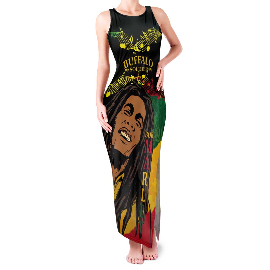 Legend Bob Buffalo Soldier Tank Maxi Dress American Heroes Reggae Style - Wonder Print Shop