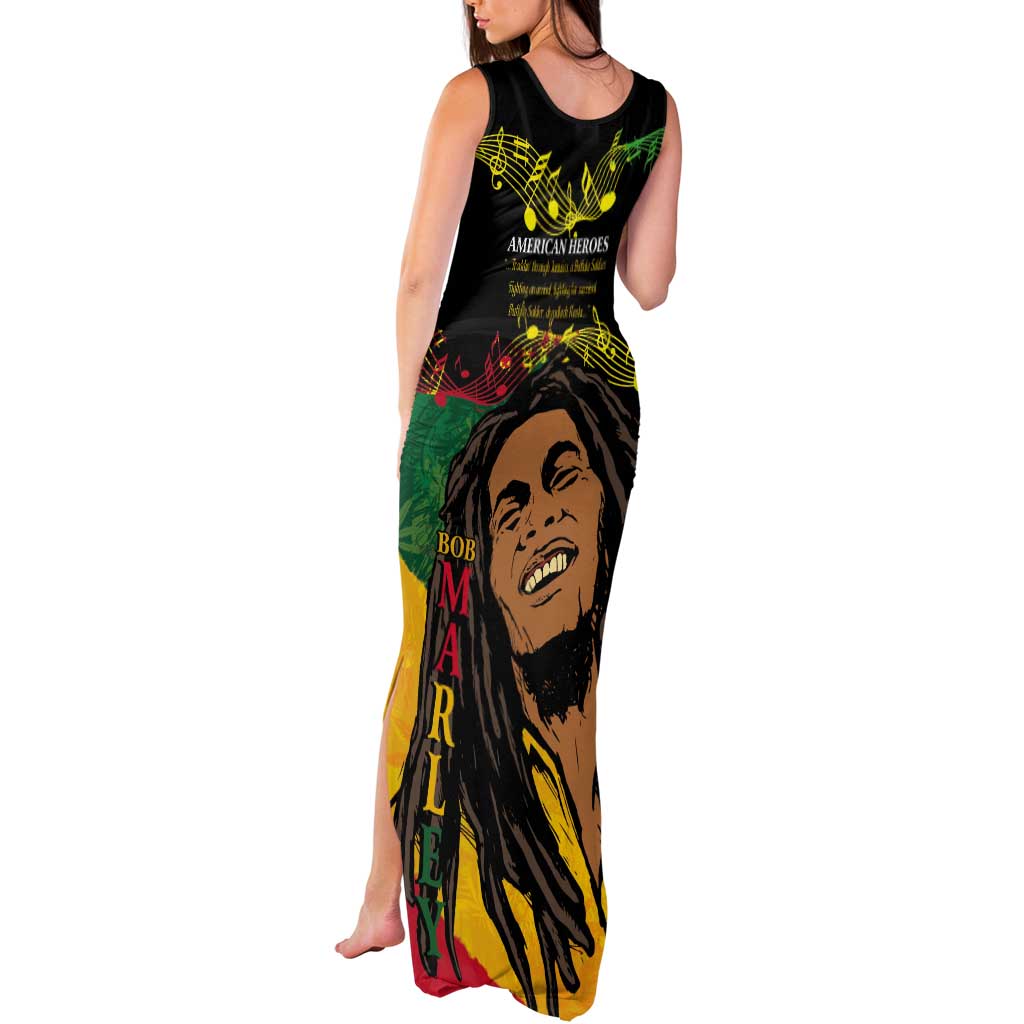 Legend Bob Buffalo Soldier Tank Maxi Dress American Heroes Reggae Style - Wonder Print Shop